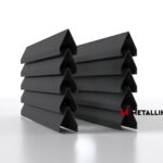 Ламели для забора жалюзи Luxe V RAL 7024 – порошковое покрытие, толщина 0,45 мм в Набережных Челнах | фото 1