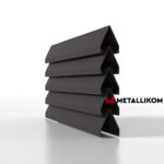 Ламели для забора жалюзи Luxe Л RAL 8019 – покрытие матовое, толщина 0,45 мм в Набережных Челнах | фото 1