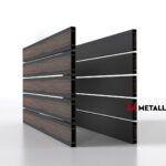 Планкен для забора Printec под дерево 120 mm RAL 7024 – покрытие полиэстер, толщина 0,45 мм в Набережных Челнах | фото 1