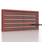Планкен для забора Printec под дерево 120 mm RAL 3009 – покрытие порошковое, толщина 0,45 мм в Набережных Челнах | фото 4