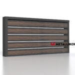 Планкен для забора Printec под дерево 120 mm RAL 7024 – покрытие полиэстер, толщина 0,45 мм в Набережных Челнах | фото 4