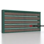 Планкен для забора Printec под дерево 120 mm RAL 6005 – покрытие матовое, толщина 0,45 мм в Набережных Челнах | фото 4