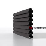 Ламели для забора жалюзи Premium U RAL 8019 – покрытие матовое, толщина 0,45 мм в Набережных Челнах | фото 1