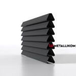 Ламели для забора жалюзи Premium U RAL 7024 – покрытие матовое, толщина 0,45 мм в Набережных Челнах | фото 2